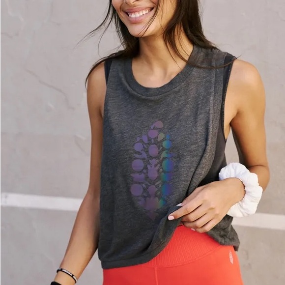 FP Movement by Free People Tops - Fp reflective logo love tank NWOT